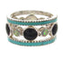 Southwest Silver Multicolor Stackable Ring Set Size 6-1/4 BW64247